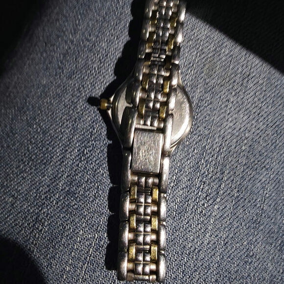 Vintage YSL Yves Saint Laurent Mother of Pearl Dial Ladies Dual Toned Watch - Picture 6 of 8